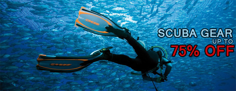 scuba gear sale banner