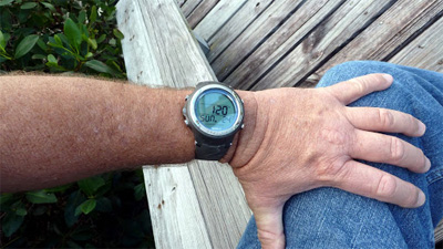 oceanic geo 2 dive computer review on wrist