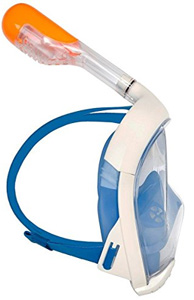 full face snorkel mask side view