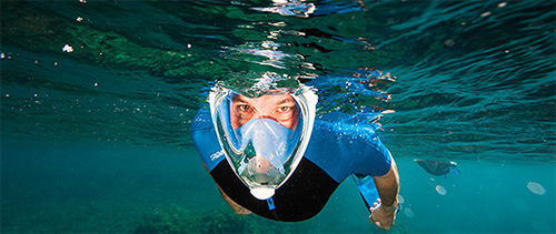 full face snorkel mask diver